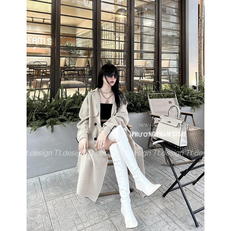 Áo Măng Tô Dạ Ép Hàn Quốc L1