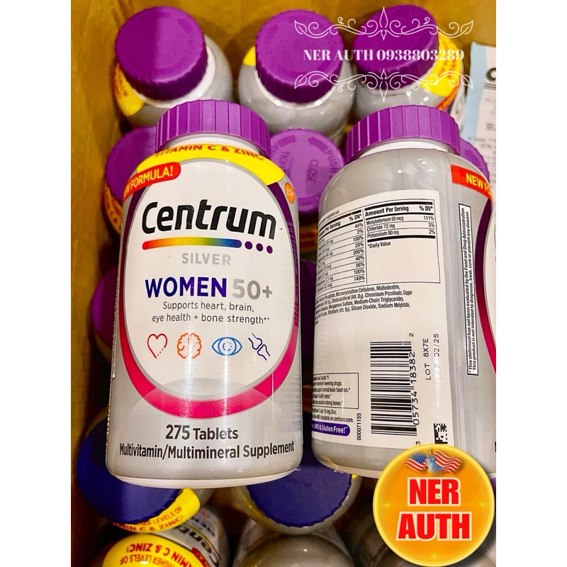 Centrum Women 50+ 275 viên cho phụ nữ trên 50t của Mỹ