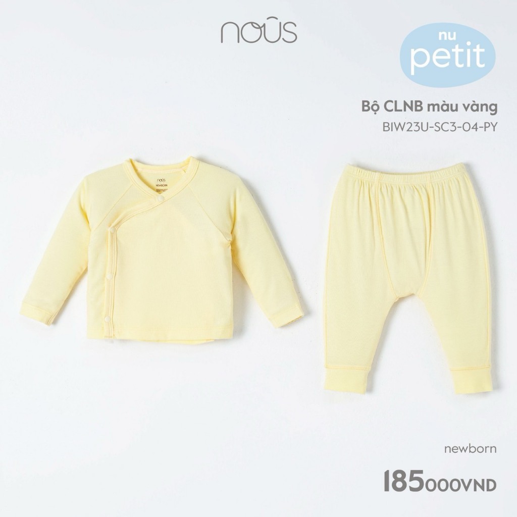 Bộ dài cài lệch Newborn bé trai bé gái
