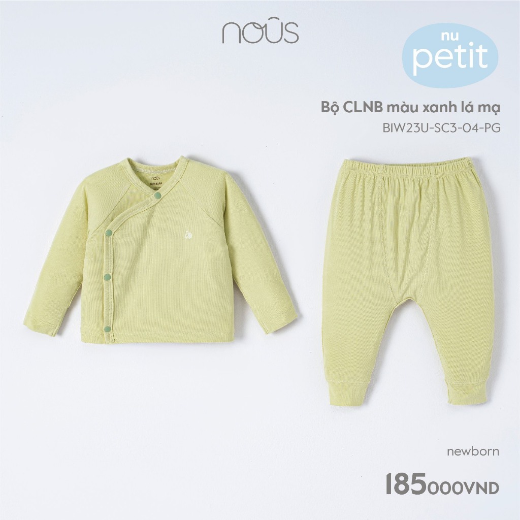 Bộ dài cài lệch Newborn bé trai bé gái