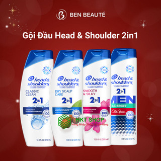 Dầu gội và xả 2in1 head&shoulders mỹ 370ml