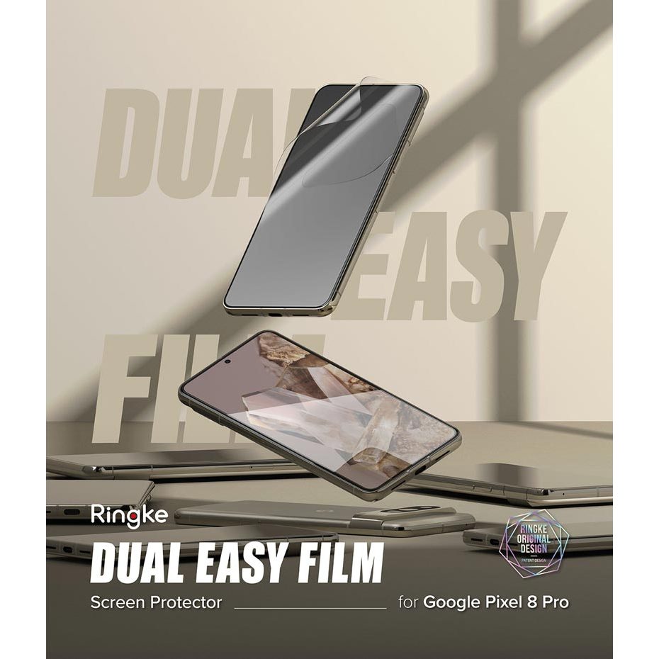 [Combo 2] Dán full màn hình Google Pixel 8 Pro / Pixel 8 RINGKE Dual Easy Film