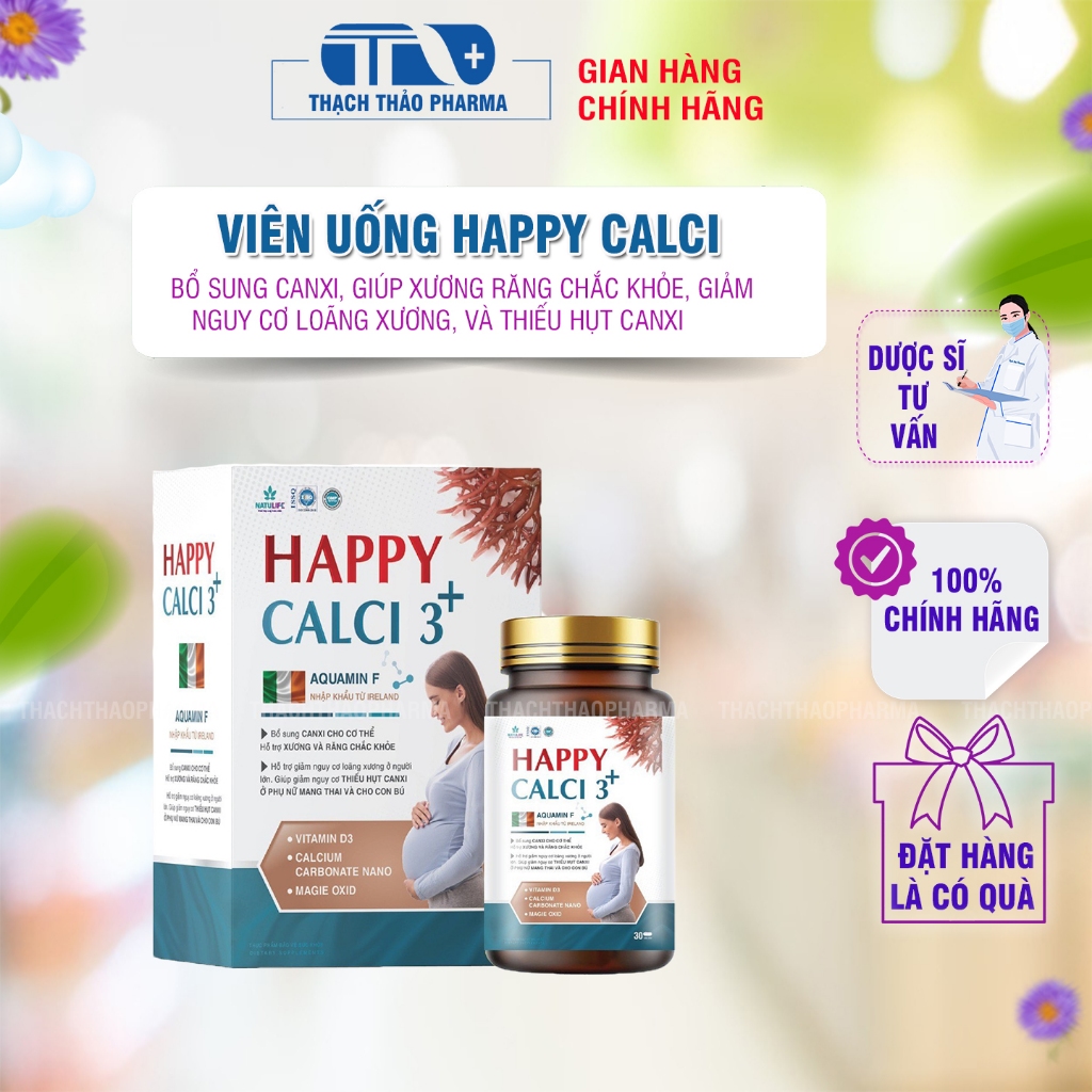 VIÊN UỐNG BỔ SUNG CANXI - HAPPY CALCI 3+