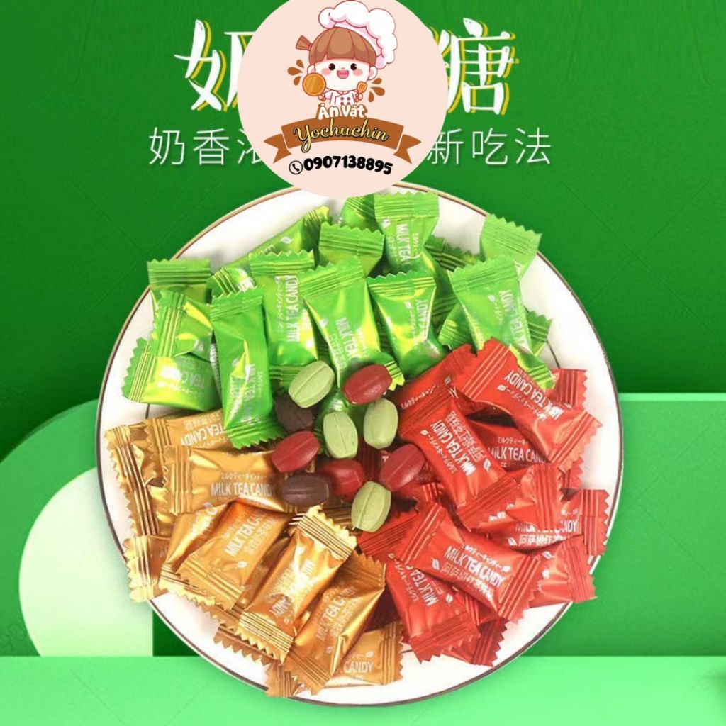 Kẹo trà sữa/kẹo cà phê trà sữa/ Kẹo trà macha latte