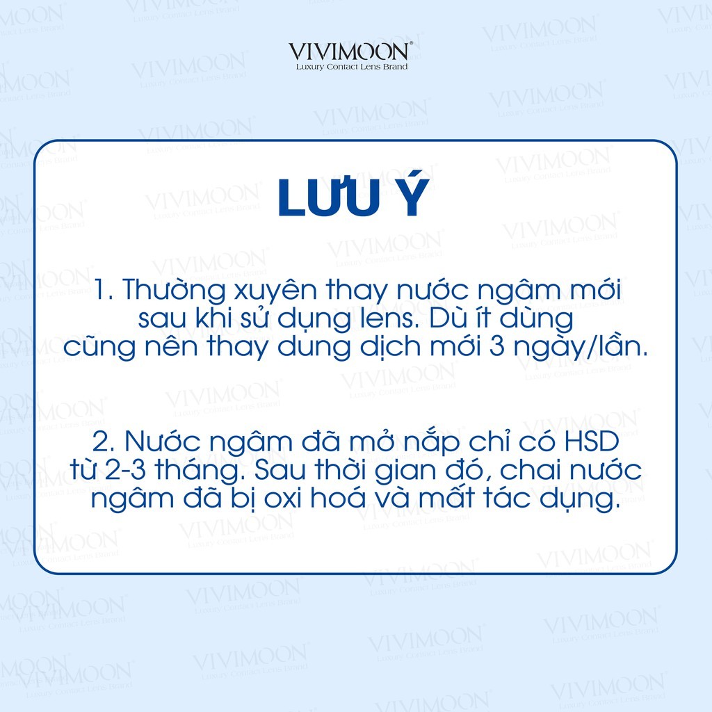 Combo nước ngâm lens và nhỏ mắt cấp ẩm 2 lớp P2 VIVIMOON