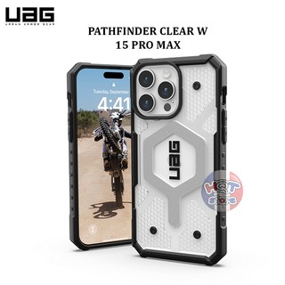 Ốp lưng chống sốc UAG Pathfinder Clear W MS cho IP 15 Pro Max chính hãng