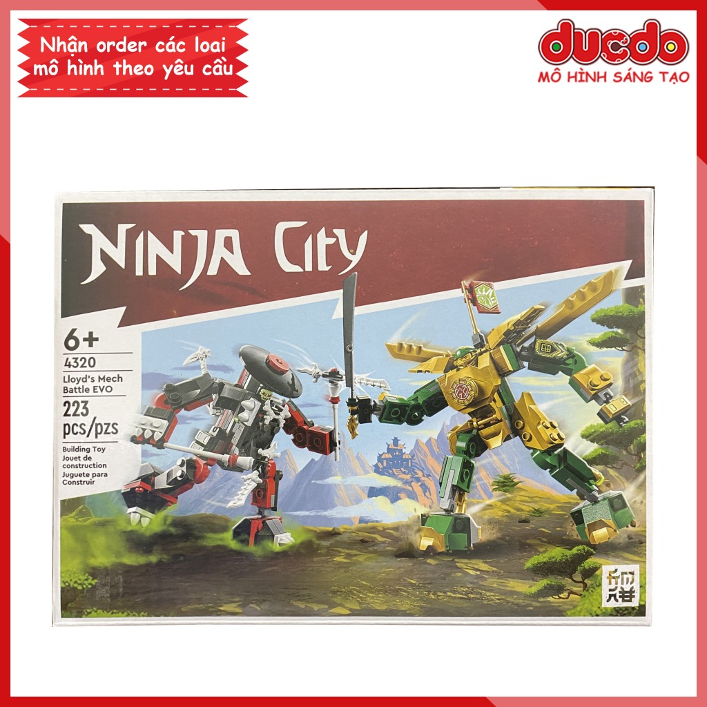ZIMO 11156 4320 Lắp ghép Ninjago Chiến Giáp Tiến Hóa Của Lloyd - Đồ chơi Xếp hình Mô hình Ninja Minifigures 71781