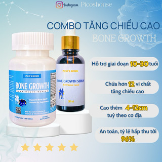 [Mua 4 tặng 4]Combo Hỗ Trợ Tăng Chiều Cao BONE GROWTH