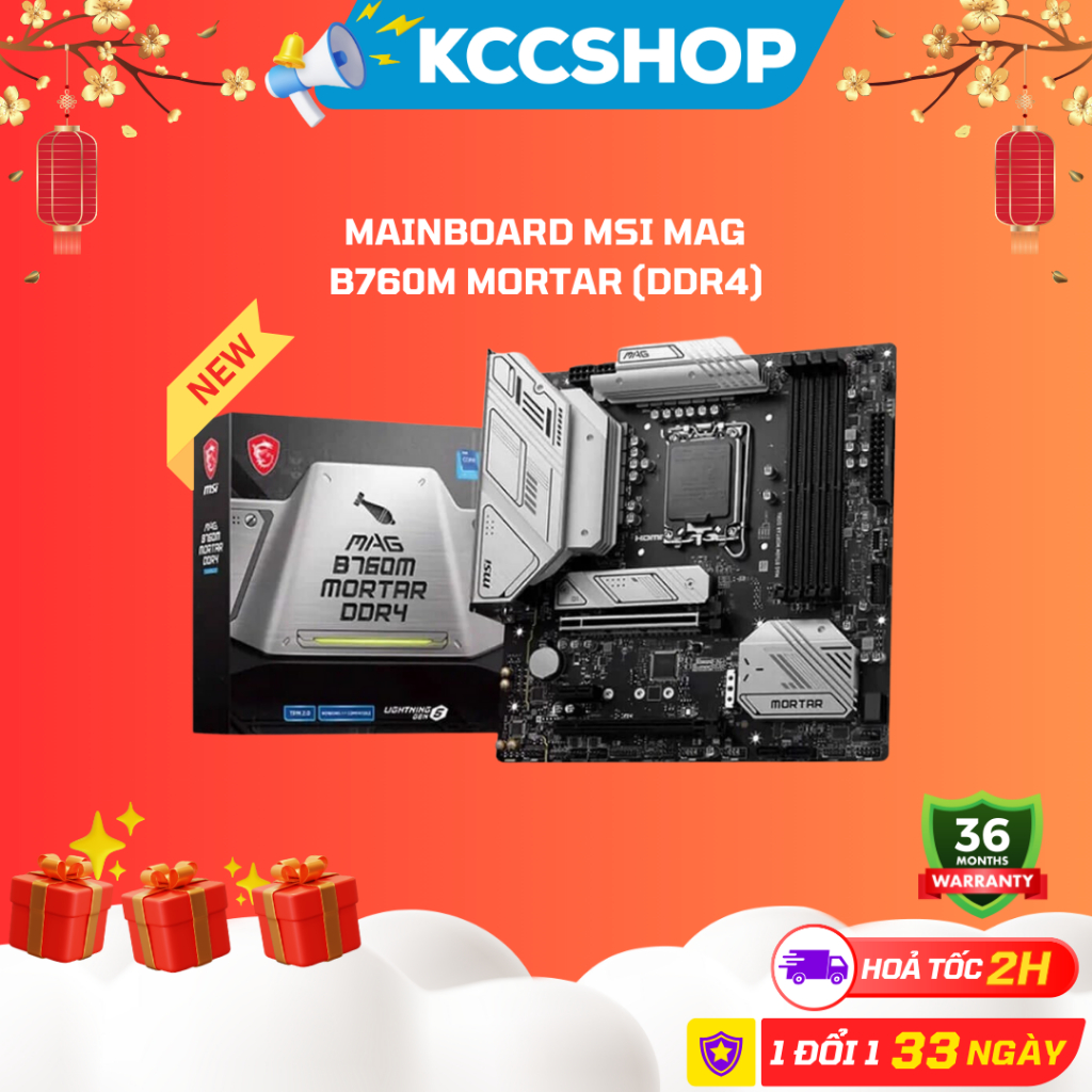 Mainboard MSI MAG B760M MORTAR DDR4 - Chính Hãng Bảo Hành 36 Tháng