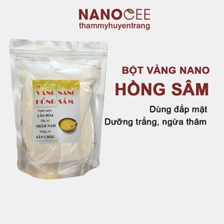 Mặt nạ vàng nano hồng sâm handmade dưỡng trắng da, mờ thâm nám sạm da