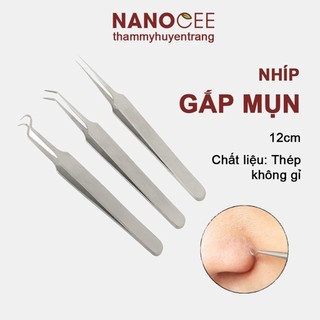 Nhíp Gắp Mụn Dài 9cm 12cm Trong Bộ Dụng Cụ Nặn Mụn - NANOCEE OFFICIAL