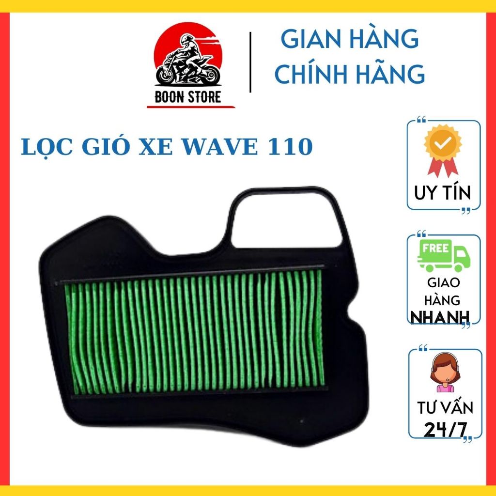 Lọc gió wave 110, wave s 110, wave blade, wave rsx 110. Boon Store