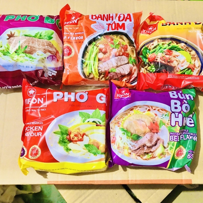 1 Gói Phở Bò/ Bún Bò Huế/ Bánh đa cua Vifon