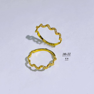 Nhẫn sóng gắn đá hàng cao cấp