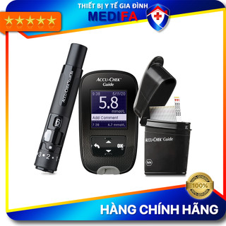 Máy Đo Đường Huyết ACCU-CHEK Guide Kèm 25 Que Thử Độ Chính Xác Vượt Trội 10/10