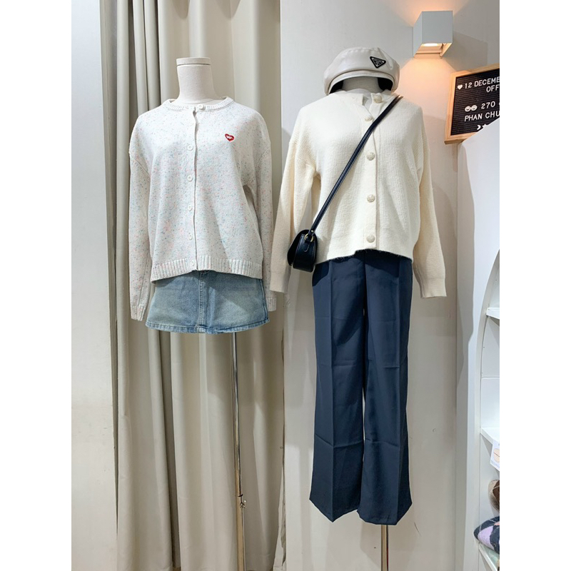 Áo cardigan len egg 1196