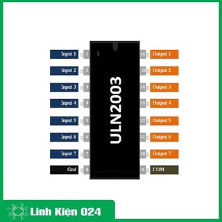 IC ULN2003 chân cắm DIP16