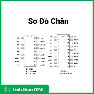 IC PT2262 chân cắm DIP-18