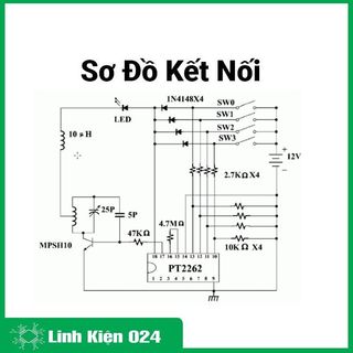 IC PT2262 chân cắm DIP-18