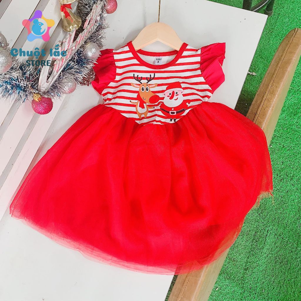 Váy Công Chúa Cho Bé Gái Đi Chơi Noel, Lễ Tết Từ 8kg Đến 30kg