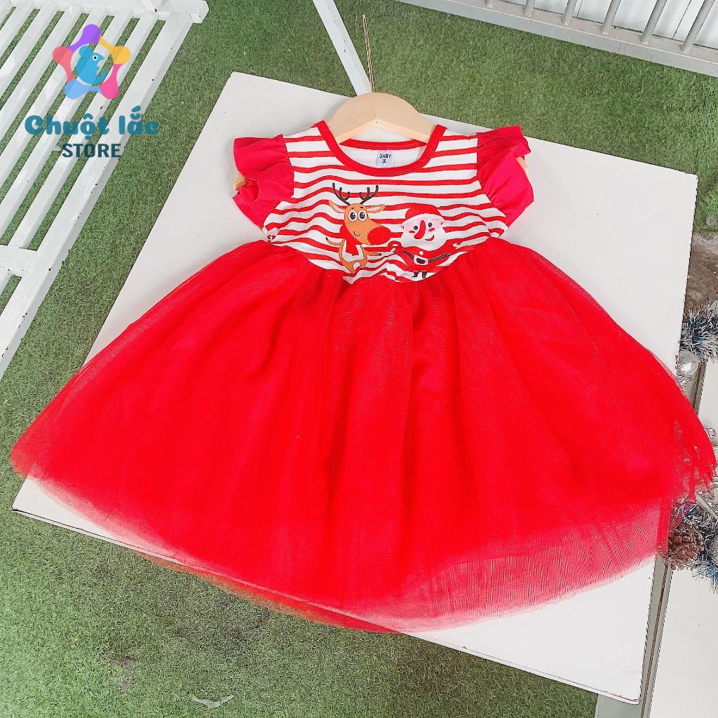 Váy Công Chúa Cho Bé Gái Đi Chơi Noel, Lễ Tết Từ 8kg Đến 30kg