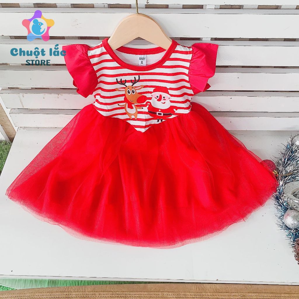 Váy Công Chúa Cho Bé Gái Đi Chơi Noel, Lễ Tết Từ 8kg Đến 30kg