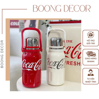 Bình giữ nhiệt coca chất liệu inox cao cấp giữ nhiệt lên đến 72h có quai cầm dễ dàng di chuyển 80ml và 1200ml