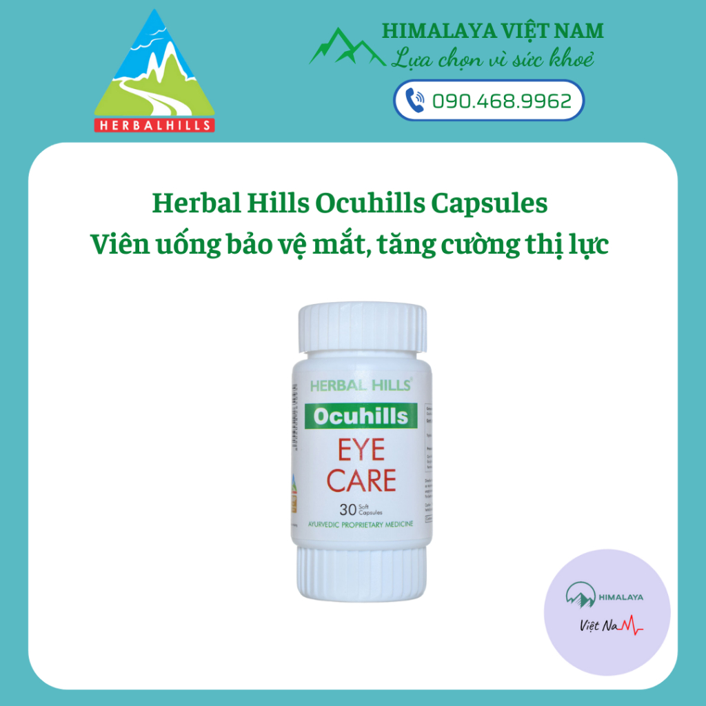 Viên uống tăng cường thị lực, bảo vệ mắt Herbal Hills Ocuhills