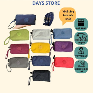 Ví Cầm Tay KT 18x10x5cm, Ví Có 3 Ngăn Để Điện Thoại, Để Đồ Trang Điểm, Chìa Khoá, Bút, Ví Chất Liệu Vải Dù Kháng Nước