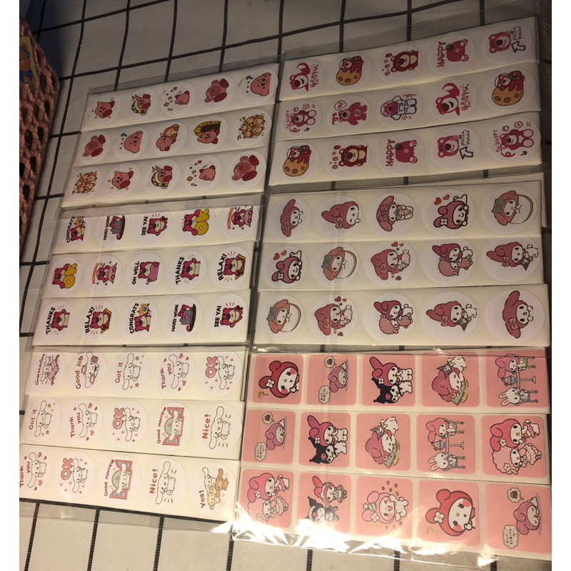 Sticker set 100 tem các loại