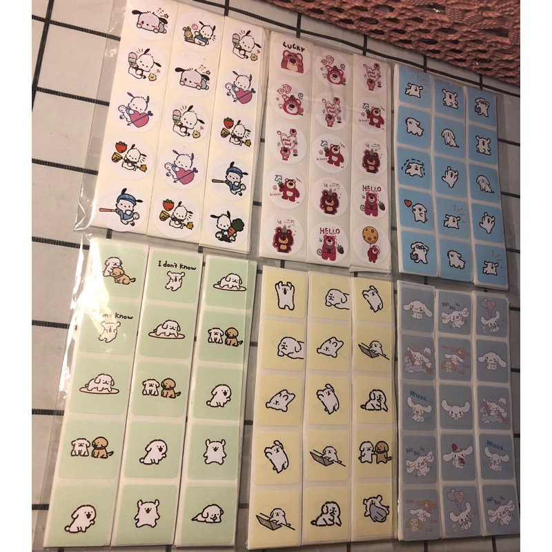 Sticker set 100 tem các loại