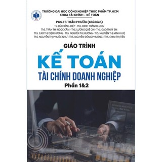 Sách - giáo trình kế toán tài chính doanh nghiệp phần 1&2