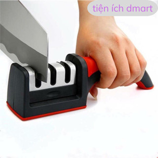 dụng cụ mài dao cầm tay chắc chắn, có 3 khe mài tiện lợi MD1331