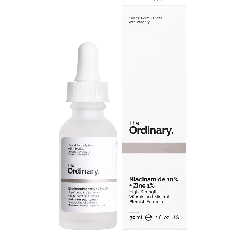 Tinh chất The Ordinary Niacinamide 10% + Zinc 1% giảm mụn giảm thâm 30ml