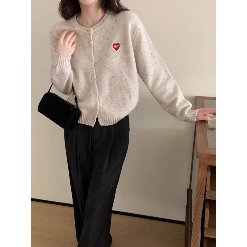 Áo cardigan len egg 1196