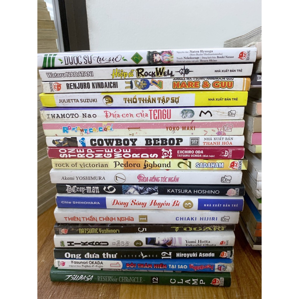 Vở truyên.tranh cũ Lô Lẻ 10: Ong đưa thư, Hikaru, Sasaki Miyano, Miền đất hứa, Dòng sông huyền bí, Dược sư tự sự