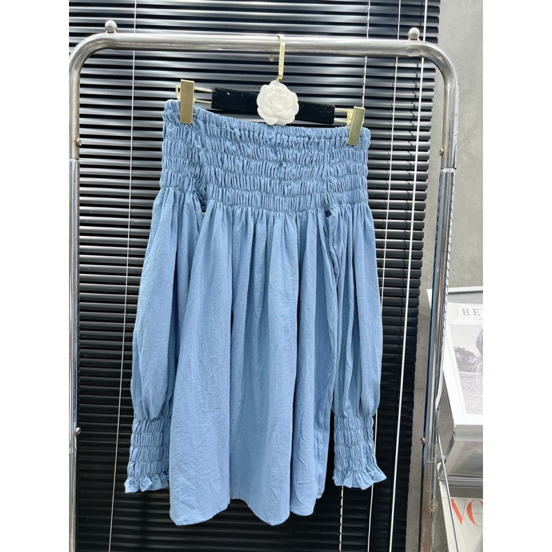 | Huong Quynh Bigsize| Áo Trễ Vai Tay Dài Jean Bigsize