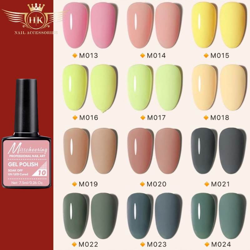 Sơn gel mini bán lẻ chai HK NAIL ACCESSORIES 7,5ml