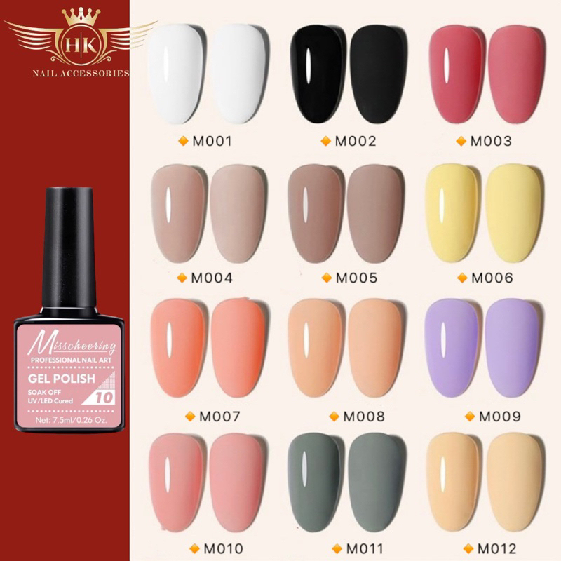 Sơn gel mini bán lẻ chai HK NAIL ACCESSORIES 7,5ml