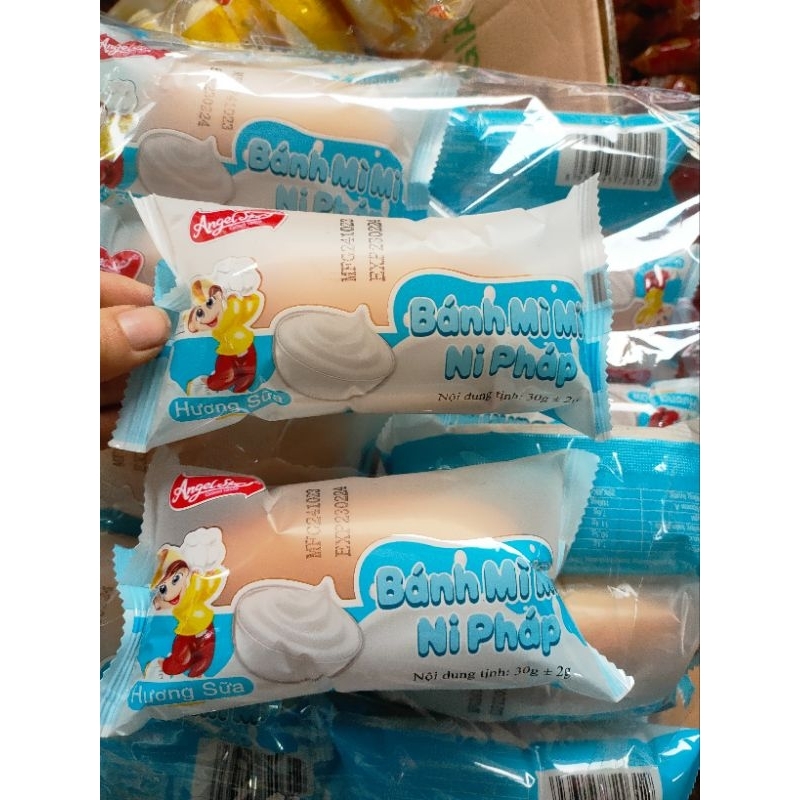 Sỉ 1 bịch 30 gói bánh mỳ mini pháp