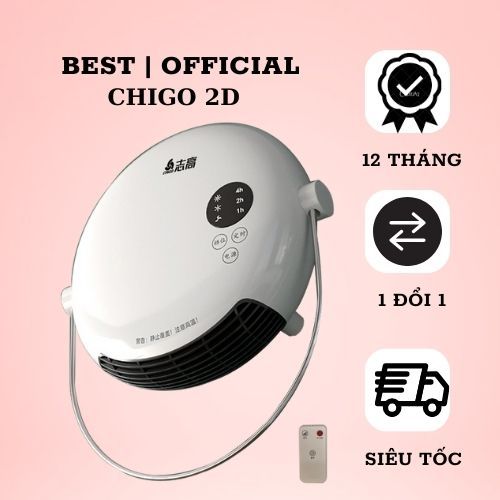Quạt sưởi 2 chiều nóng lạnh CHIGO D2 - Công suất 1800W thổi gió nóng ấm áp