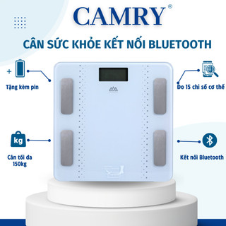 [ TẶNG KÈM PIN ] Cân Điện Tử Camry IF1012D đo 7 chỉ số sức khỏe - Độ chính xác cao - kết nối bluetooth