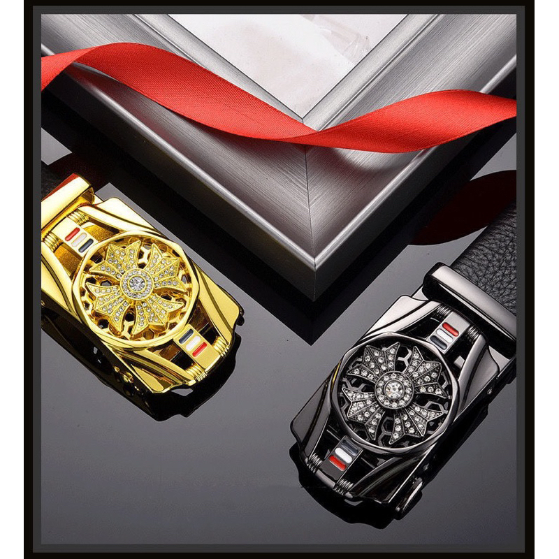 Thắt Lưng Nam Mặt Xoay Cao Cấp Dây Nịt Da Mặt Đính Đá Hàng Loại 1