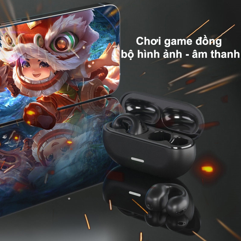 X22 Tai Nghe Kẹp Vành Tai dẫn xương Không Dây Bluetooth 5.0 Không Dây Thể Thao HiFi Chống Nước Có Mic