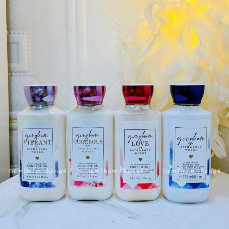•𝐆𝐢𝐧𝐠𝐡𝐚𝐦 𝐕𝐢𝐛𝐫𝐚𝐧𝐭• Bath & Body Works - Sản phẩm dưỡng và xịt thơm toàn thân