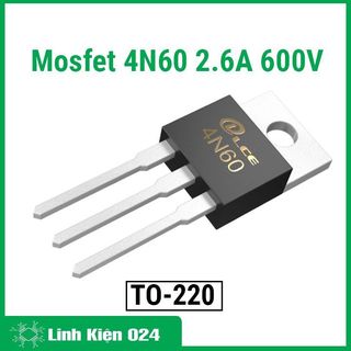 Mosfet 4n60 to-220 2.6a 600v n-ch