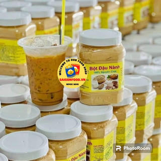 Bột đậu nành rang xay nguyên chất truyền thống hộp 500g thơm mịn
