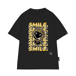 Áo Thun VENDER Form Rộng, Áo Thun Họa Tiết Smile Mặt Cười Unisex (OV447)