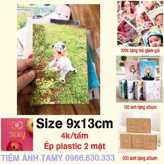 In ảnh 9.13 cm ép plastic tràn viền