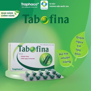 Giảm Táo Bón, Đầy Bụng TABOFINA Traphaco Hỗ Trợ Nhuận Tràng, Khó Tiêu Cho Trẻ Em Và Người Lớn 3 Vỉ x 10 Viên Nang Cứng
